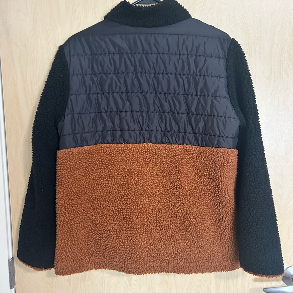 Fall Puffer jackets with teddy sleeves Sz Small - Picture 5 of 6